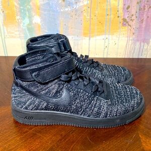 Nike Air Force 1 Ultra FlyKnit 818018-002 Black Womens 9 NWOT